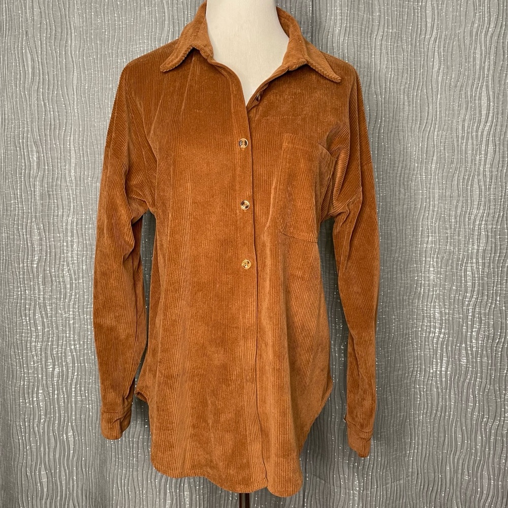 Miholl corduroy button down shirt